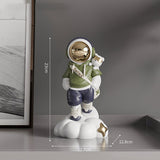 Nordic Astronaut Resin Creative Ornament Home Decoration Statue TV Cabinet Desk Statue Bookcase Sculpture Handicraft Gift