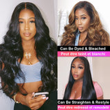 Xpoko Body Wave Lace Frontal Human Hair Wigs With Baby Hair Pre-plucked 13x4 Lace Front Wigs For Black Women Indian Remy Hair