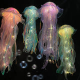 Xpoko Hanging Light Decorations Bedside Atmosphere Handmade DIY Jellyfish Light Evening Deco Party Decoration Small Night Light