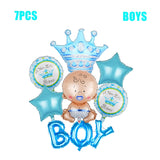 Xpoko Baby Shower Boy or Girl Balloons Gender Reveal Party Decorations  Baby Boy Shower Decor