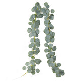 Xpoko 1.8M Artificial Eucalyptus Garland Fake Ivy Vines Greenery Rattan Plants Wreath For Wall Room Garden Wedding Decor