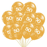 1Set Made in 1992 1982 1972 Balloons for 30th 40th 50th Birthday Gold Silver Rose Ballon for Wedding Anniversary Decoration