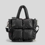 Back to school Fashion Large Tote Padded Handbags Designer Quilted Women Shoulder Bags Luxury Nylon Down Cotton Crossbody Bag Winter Purse