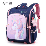 back to school New Girl School Bags Child Pink Unicorn  Printing Backpacks Kindergarten Student Cute Girls Children's Schoolbag Waterproof Kid