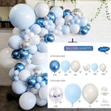 Macaron Blue Balloon Garland Birthday Party Decor Kids Baby Shower Boy Latex Ballon Arch Kit Wedding Party Baloon Suppiles