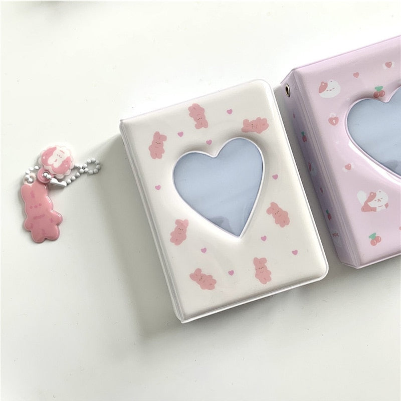 Xpoko Instagram Cute Cartoon Animal 3 "Fit polaroid Mini Album Star Love Bean Album Small Card Book Store Photo Card Holder 40 Pockets
