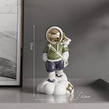 Nordic Astronaut Resin Creative Ornament Home Decoration Statue TV Cabinet Desk Statue Bookcase Sculpture Handicraft Gift