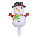 Xpoko 50Pcs Mini Size Merry Christmas Day Foil Balloons Santa Claus Snowman Bell Christmas Tree Elk Ballons Xmas Party Supplies Globos