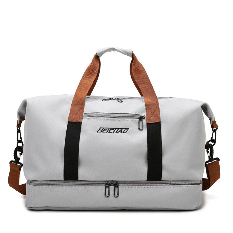 Large Capacity Travel Gym Tote Travel Bag Casual Shoulder Bags Weekend Portable Tote Waterproof Handbags 2022