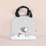 Xpoko Snoopy Kawaii Spike Woodstock Cartoon Bento Bag Cosmetic Bag Convenient Storage Handbag Printing Lunch Box Bag