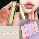 Xpoko Mirror Surface Water Lip Gloss Lip Glaze Transparent Glass Waterproof Liquid Lipstick Pink Clear Tint Makeup Lasting Cosmetics