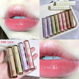 Xpoko Mirror Lip Glaze Lasting Waterproof Moisturize Ice Fruit Tea Glass Lip Gloss 8 Color Velvet Liquid Lipstick Sexy Red Lips Makeup