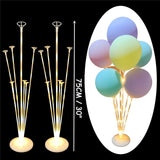 7/13/19tubes Led Balloon Holder Column Balloons Stand Stick Ballon Birthday Party Decorations Kids Adult Wedding Christmas Decor