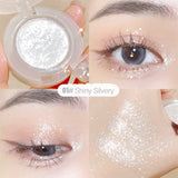 Xpoko Back to School Potato Texture Glitter Eyeshadow Palette Pearlescent Diamond Monochrome Highlighter Powder Brighten Shiny Eyes Makeup Cosmetics