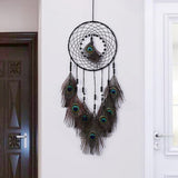Xpoko Dream Catcher Feather Pendant All Match Wind Chime Wall Pendant Dreamcatcher Feather Wind Chime Bell For Home Garden