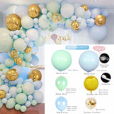 Macaron Blue Balloon Garland Birthday Party Decor Kids Baby Shower Boy Latex Ballon Arch Kit Wedding Party Baloon Suppiles