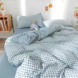 Xpoko back to school European Ins Floral Brushed Home Bedding Set Simple Soft Duvet Cover Set With Sheet Comforter Covers Pillowcases Bed Linen