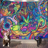 Aesthetic  Hippie Tapiz Art  Tapestry  Psychedelic Tapestry Wall Hanging Hippie Tapestry for Bedroom Dorm Indie Room Decor