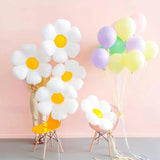 Daisy Flower Balloons For Party Home Garden Birthday Decoration Valentine's Day Decoration Cute White Flower Balloon Baby Shower
