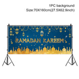 EID Mubarak Moon Balloon Background Set Ramadan Decoration For Home Islamic Muslim Party Backdrop Set EID Al Adha Ramadan Kareem