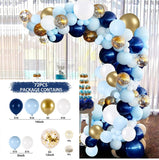 Macaron Blue Balloon Garland Birthday Party Decor Kids Baby Shower Boy Latex Ballon Arch Kit Wedding Party Baloon Suppiles