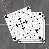 European Style Terrazzo Removable Floor Sticker for Kitchen Bathroom Waterproof Non-slip Vinyl Self-adhesive Flooring Decoration