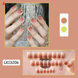 Xpoko Artificial Stiletto Mid-Long 24PCS Fake Nails Acrylic Nail Tips Nails Extension Halloween Full Cover Nail Tips Press On Nails