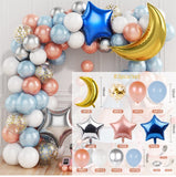 Macaron Blue Balloon Garland Birthday Party Decor Kids Baby Shower Boy Latex Ballon Arch Kit Wedding Party Baloon Suppiles