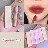 Xpoko Mirror Surface Water Lip Gloss Lip Glaze Transparent Glass Waterproof Liquid Lipstick Pink Clear Tint Makeup Lasting Cosmetics