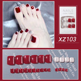 Back to school 2023 New Full Diamond Phototherapy Wearing Nail and Toe Nail Enhancements Removable Nail Clips In Stock, One Box of 24 Pieces