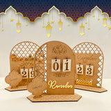DIY Ramadan Advent Calendar 2023 Eid Mubarak Christmas Decoration Kareem Ramadan Ornament Islamic Muslim Eid Al-Adha Calendrier