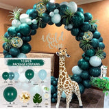 Green Balloon Garland Arch Kit Wedding Jungle Safari Birthday Party Decorations Kids Baby Shower Ballon Baloon Decor