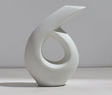 Xpoko Abstract Art Ceramic White  Vase Nordic Minimalist Decoration  Living Room Decoration Home Vase