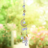 Xpoko Beautiful Shiny Hanging Decor Faux Crystal Exquisite Star Shape Suncatcher Decor For Home