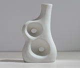 Xpoko Abstract Art Ceramic Vase Nordic Minimalist Decoration  Flower Arrangement Creative Living Room TV Cabinet Desktop Decoration