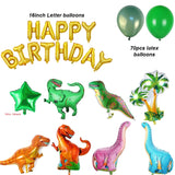 Dinosaur Party Supplies Little Dino Party Theme Decorations Banner Balloon Set for Kids Boy 1st Birthday Party Baby Shower decor