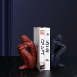 Mosaic Character Model Sculpture Resin Thinker Bookshelf Character Statue Bookend Living Room Office Furnishings Creative Crafts