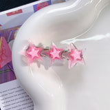 Barbie aesthetic Back to school  1pc/set New Y2K Hairpin Shiny Star Hair Clip Summer Fashion Cute Bear Bobby Pin Hair Accessories for Women Cool Girls Headwear