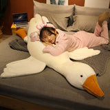 back to school 50-190cm Kawaii Giant White Goose Plush Toys Big Gray Stuffed Animal Duck Sleep Pillow Doll Girl Christmas Gifts for Kids Baby