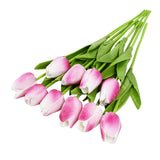 Xpoko 10PCS Tulip Artificial Flower Real Touch Artificial Bouquet PE Fake Flower For Wedding Decoration Flowers Home Garden Decor