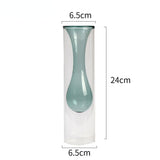 Xpoko Mustard Tall bubble Glass Vase