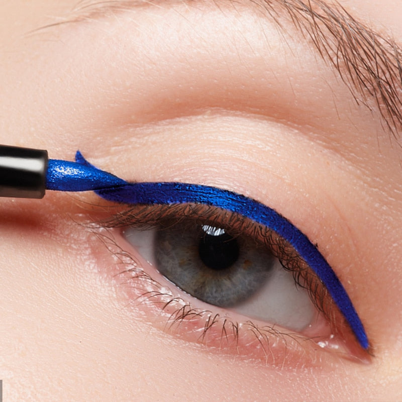 Xpoko 5 Colors Matte Liquid Eyeliner Waterproof Lasting Blue White Sweatproof Quickily Drying Eyeliner Pencil Eyes Makeup Cosmetics