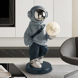 Xpoko Nordic style home decoration large astronaut statue floor decoration living room moon sensor light creative housewarming gift