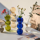 Xpoko Glass Vase Nordic Home Decor Living Room Decoration Terrarium Flower Vase Plant Pots Decorative Home Accessories Decoration Gift