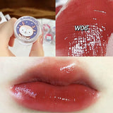 Xpoko Jelly Lip Gloss Mirror Water Lip Glaze Glass Lipstick Flushed Cheeks Liptint Sparkling Moisturizing Transparent Colored Lip Mask