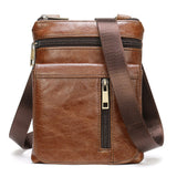 2022 New Men's shoulder bag leather men's bag casual classic retro cowhide shoulder messenger small bag men's messenger bag