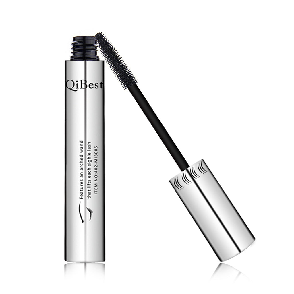 Xpoko Waterproof Black Mascara Makeup Lengthens Eyelashes Extension Silk Fiber Mascara Non-smudge Anti-sweat Mascara Makeup Cosmetics