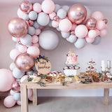 Purple Macron Balloon Garland Arch Kit Wedding Birthday Party Decoration Girl Confetti Latex Balloons Birthday Baby Shower Decor