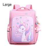 back to school New Girl School Bags Child Pink Unicorn  Printing Backpacks Kindergarten Student Cute Girls Children's Schoolbag Waterproof Kid