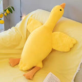 back to school 50-190cm Cute Big White Goose Plush Toy Kawaii Huge Duck Sleep Pillow Cushion Soft Stuffed Animal Doll Birthday Gift for Girl